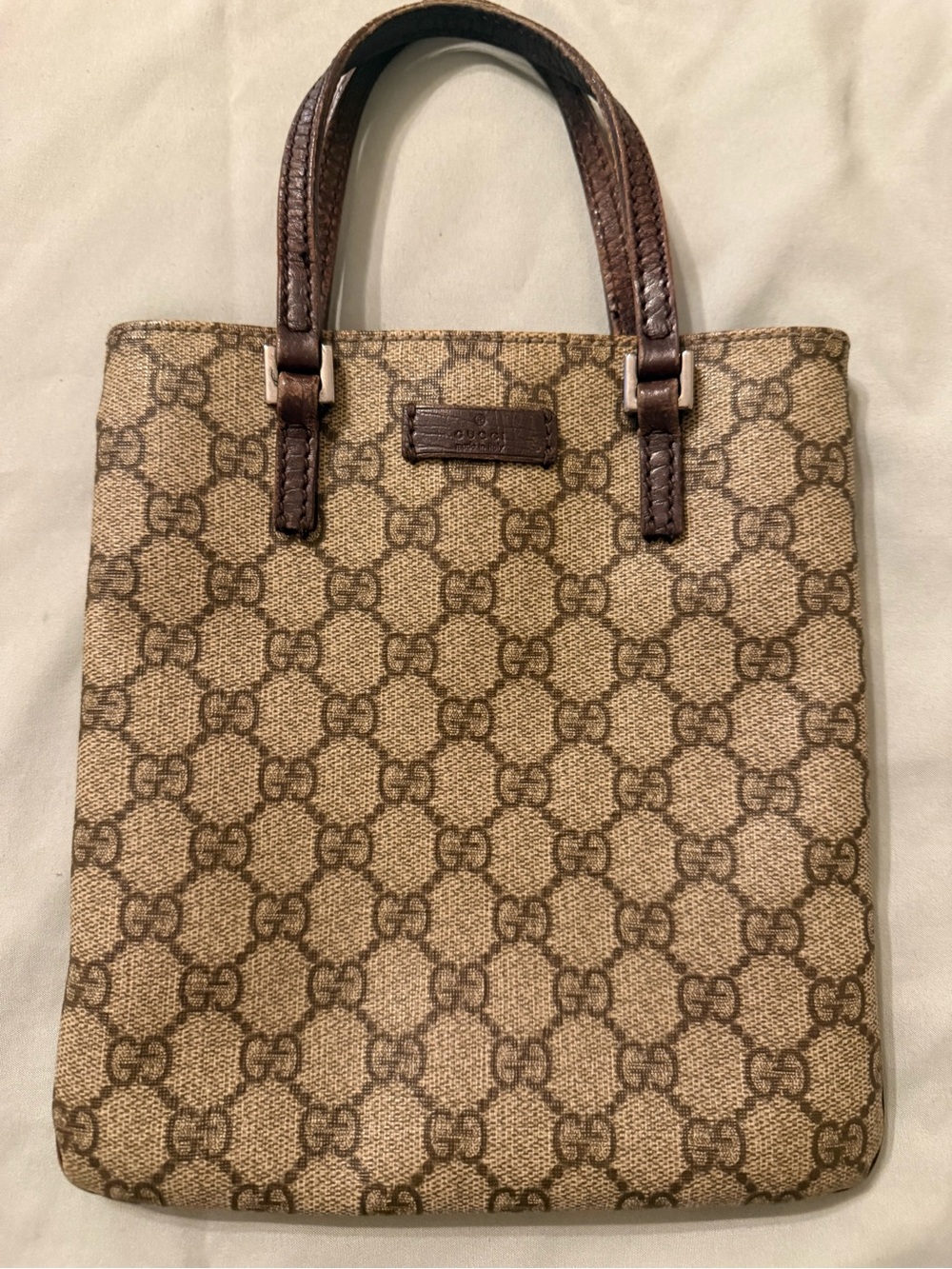 Gucci GG Plus Monogram Flat Vertical Tote